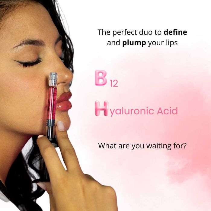 Ácido Hialurónico Não reticulado para Lábios c/ Vitamina B12 - 5mL