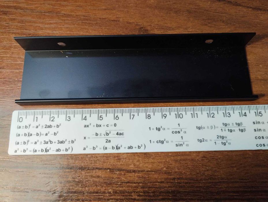 Меблева ручка торцева Bravo чорна 27 шт (три види) поштучно