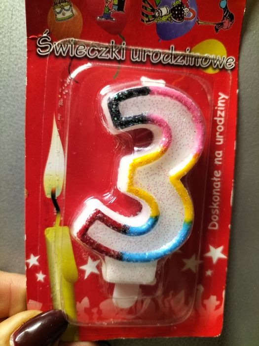 Urodzinowa ozdoba tortu