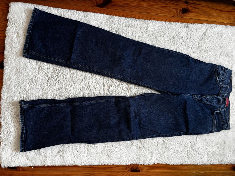 Джинси беггі,голубі базові,рвані,кльош,комбінезон