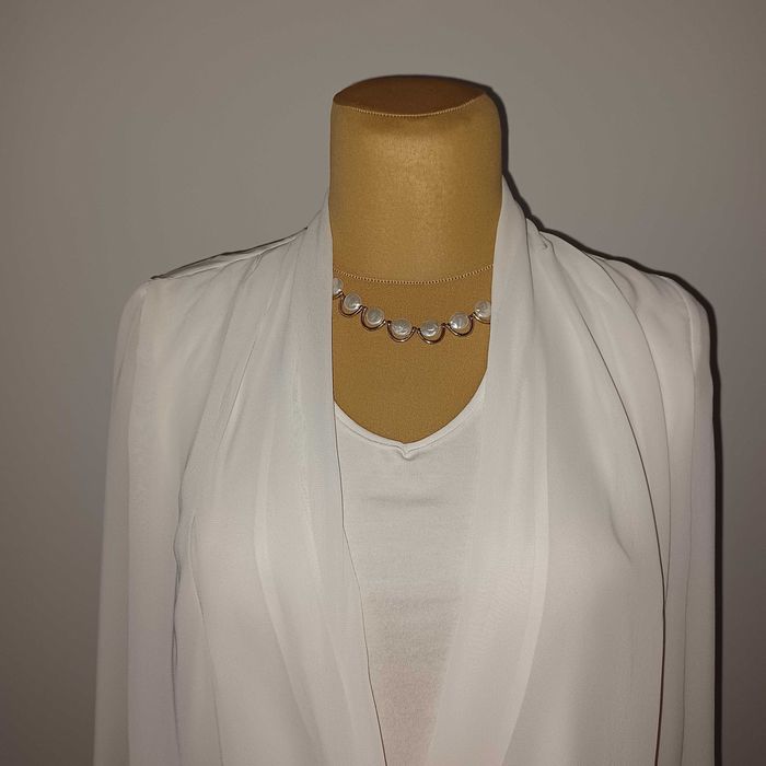 LU-NA bluzka biała elegancka super dla L/XL