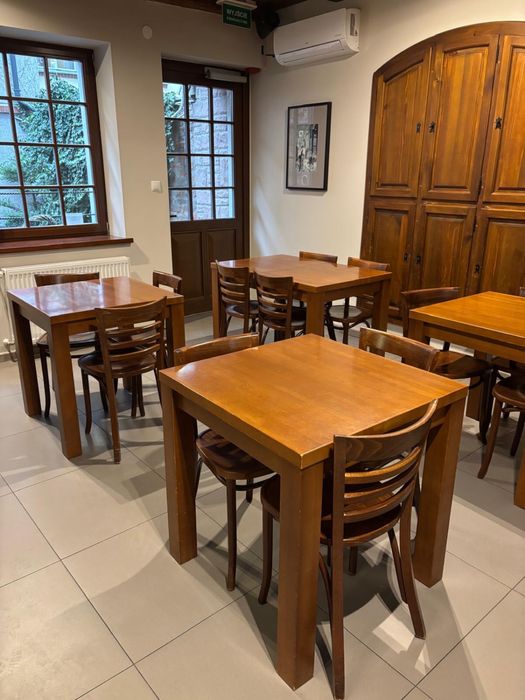 Stoły do jadalni, stół do bufetowy, krzesła drewniane