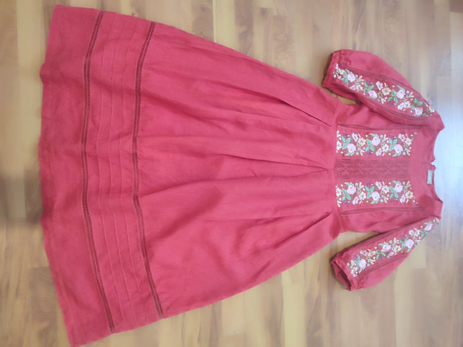 Льняна сукня-вишиванка 48