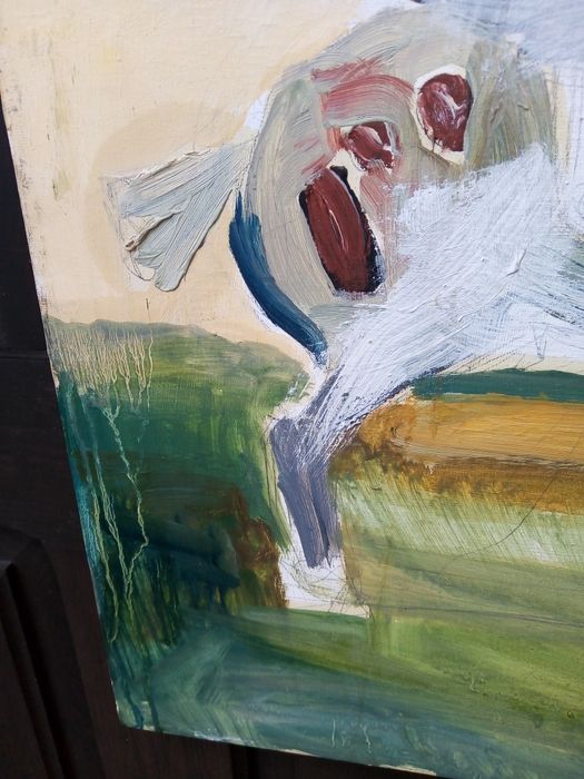 Mały rycerz uroczy obraz olejny na płótnie