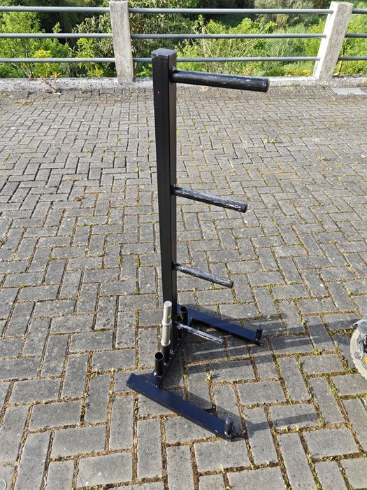 Suporte de discos de musculação