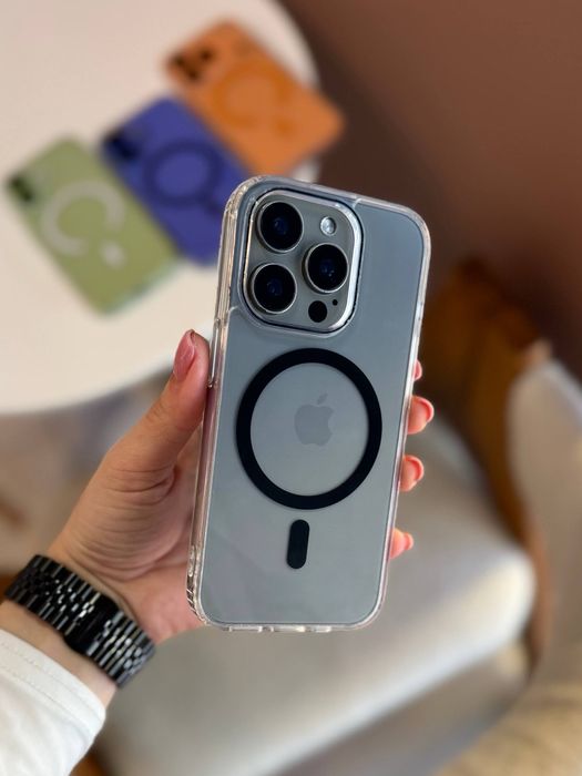 Прозорий чохол айфон 17 про макс з Магсейф чехол MagSafe на iPhone 17