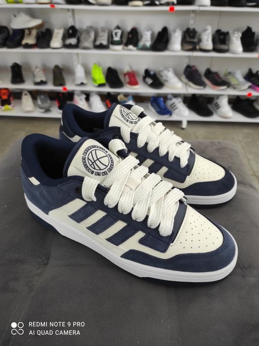リッピー ОРИГІНАЛ 100% Кросівки Adidas Rapid Court Low Beige/Blue JP5254 39