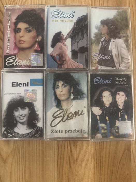 Kasety magnetofonowe 6 szt. Eleni oryginalne.