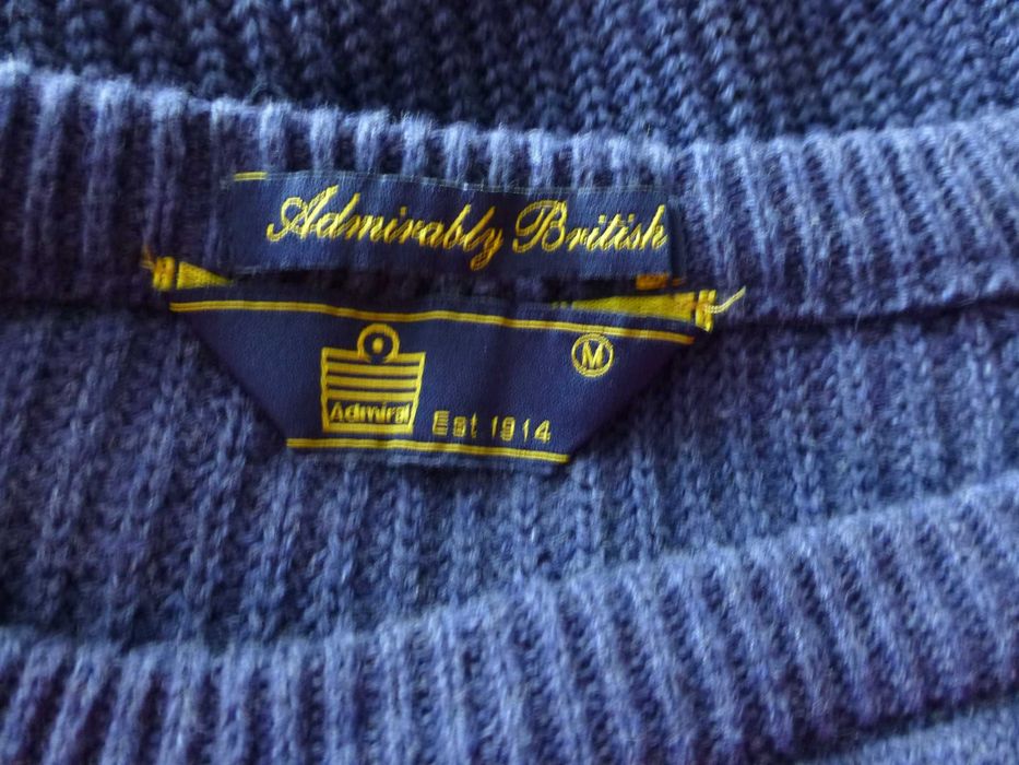 Admiral granatowy męski sweter M L