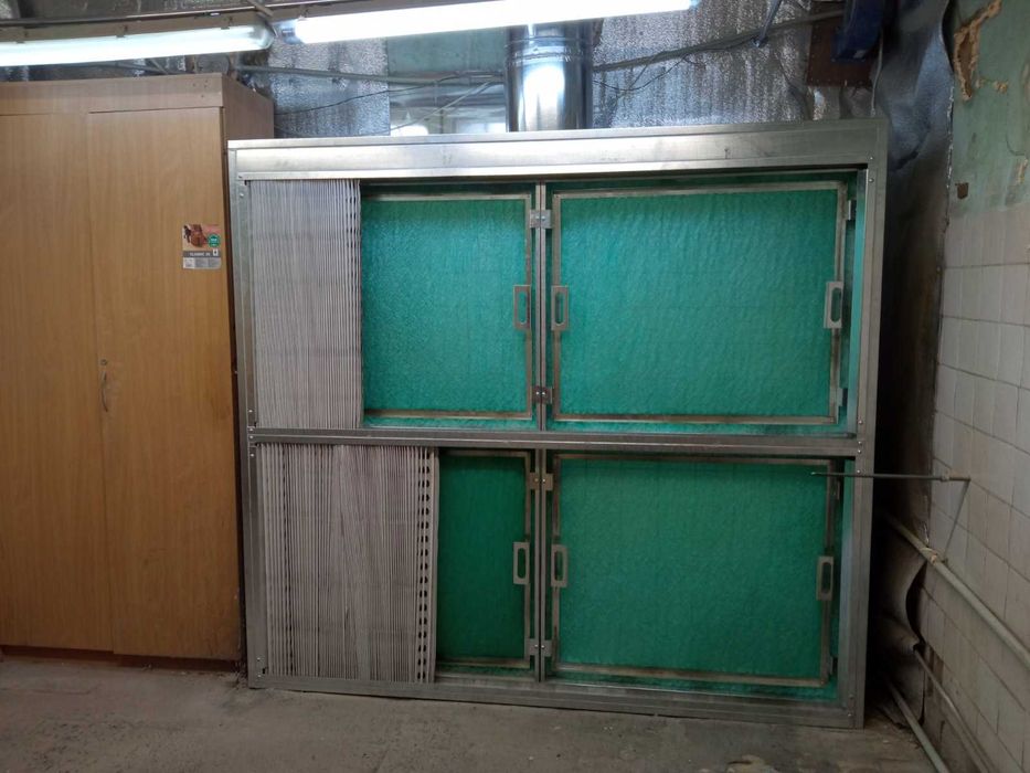 Покрасочная малярная камера сухой фильтрации с вытяжной вентиляцией