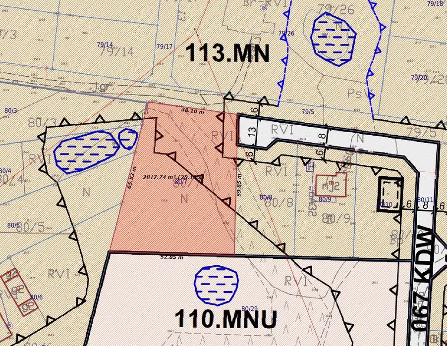 Sprzedam dużą działkę budowlaną położoną w Kościerzynie przy ul. Sosnowej, działka nr 80/7, o powierzchni ok. 2818 m². - Widok 3