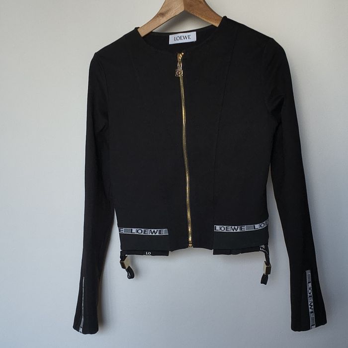 Czarna bluza  zapinana na zamek Loewe