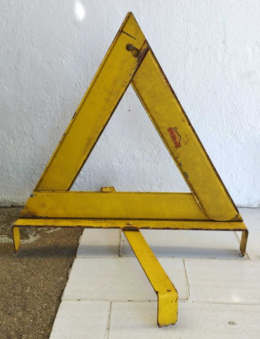 Triângulo de Sinalização Automóvel antigo / vintage