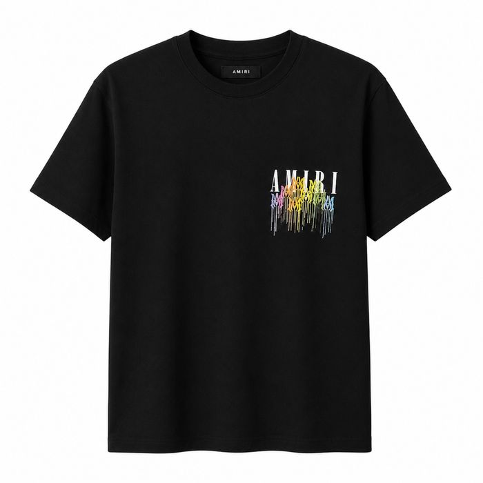 AMIRI Luksusowy czarny t-shirt premium M