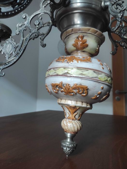 Candeeiro antigo de porcelana