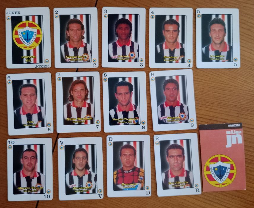 Cartas do baralho Liga JN