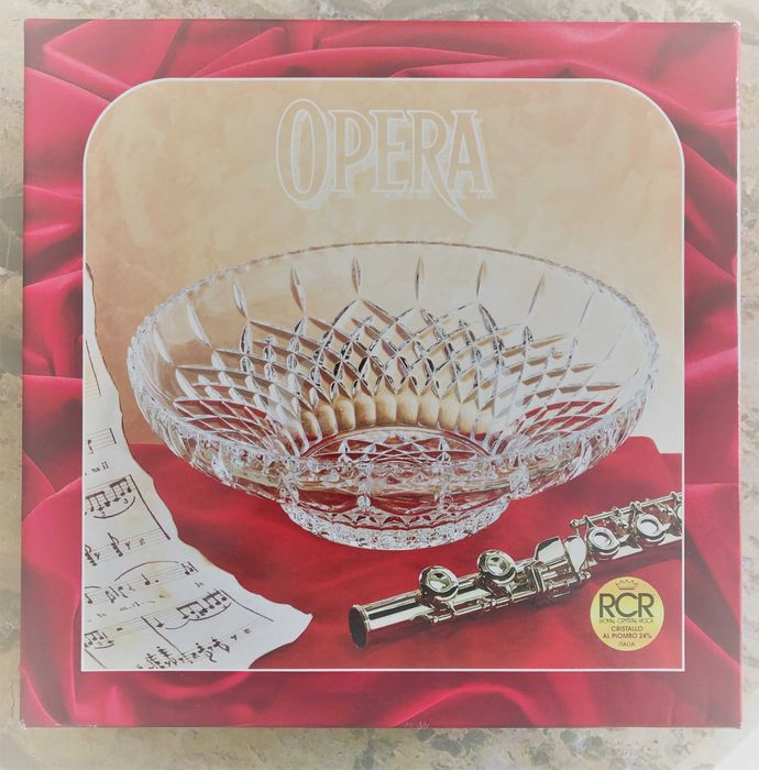 Taça de cristal redonda 30cm – OPERA, RCR Royal Crystal Rock