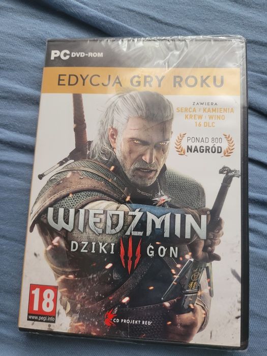 Gra PC Wiedźmin 3 Dziki Gon oraz 2 dodatki  Nowa w folii