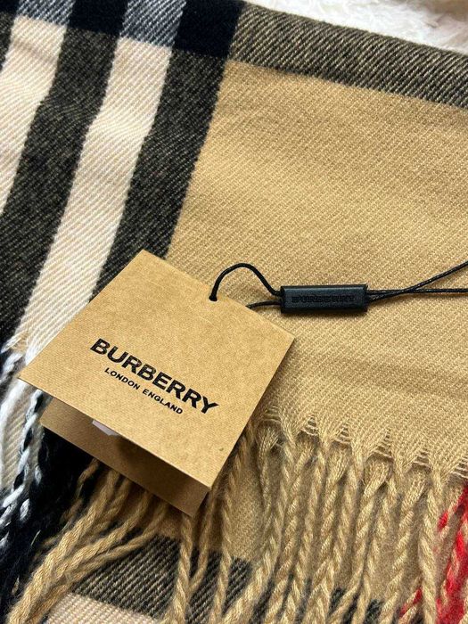 Szalik Burberry 100% kaszmir nowy