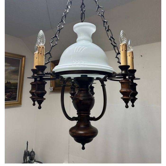 Старовинна люстра великого розміру на 9 ламп светильник 7220