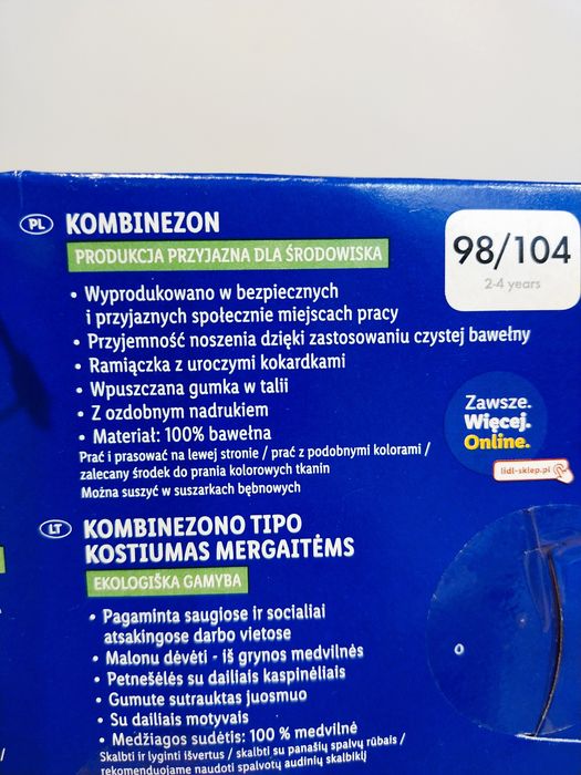 Kombinezon dziewczęcy 98/104 granat