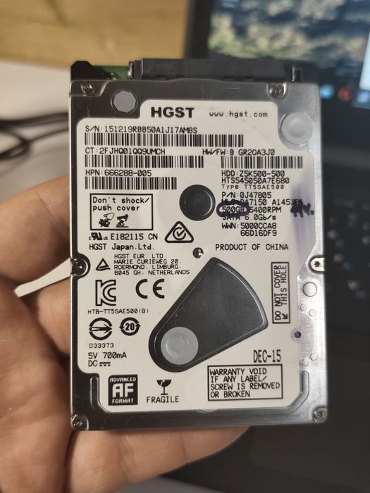 HDD 500 GB новий (Sata 2.5)