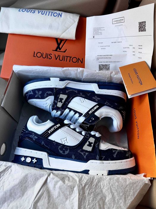 Кросівки Louis Vuitton Trainer Sneaker Blue Кроссовки Луи Витон 36-46
