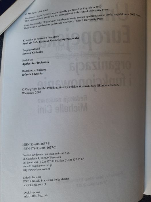 Unia Europejska organizacja i funkcjonowanie.