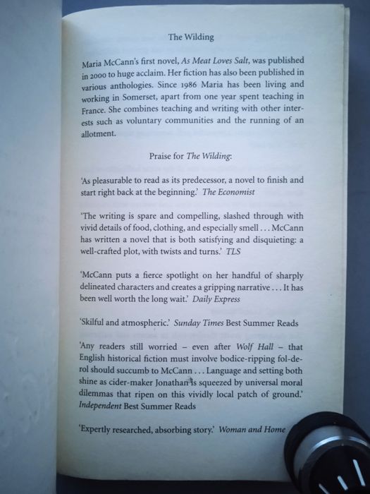 Maria McCann. The Wilding. — UK, 2010 // Марія МакКенн, роман