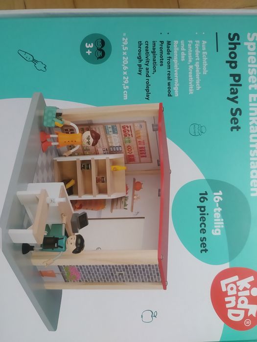 Drewniany zestaw do zabawy sklep