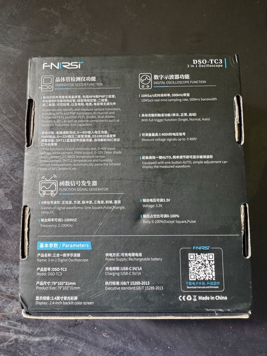 Osciloscopio medidor componentes