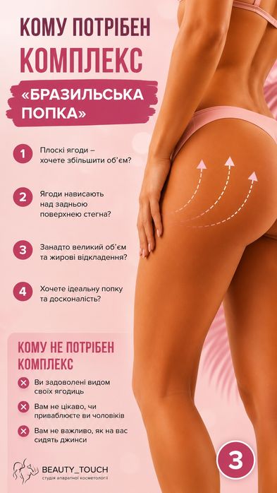 АКЦІЯ! Масаж «Бразильські сідниці» зі знижкою -20%!