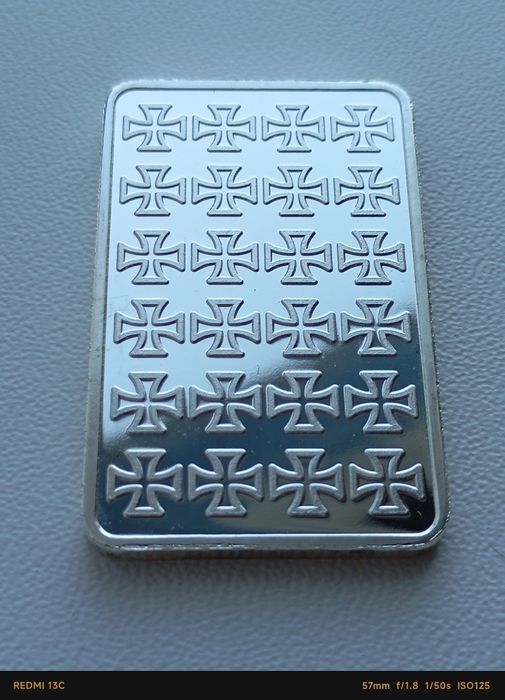 Германия унция серебро proof.