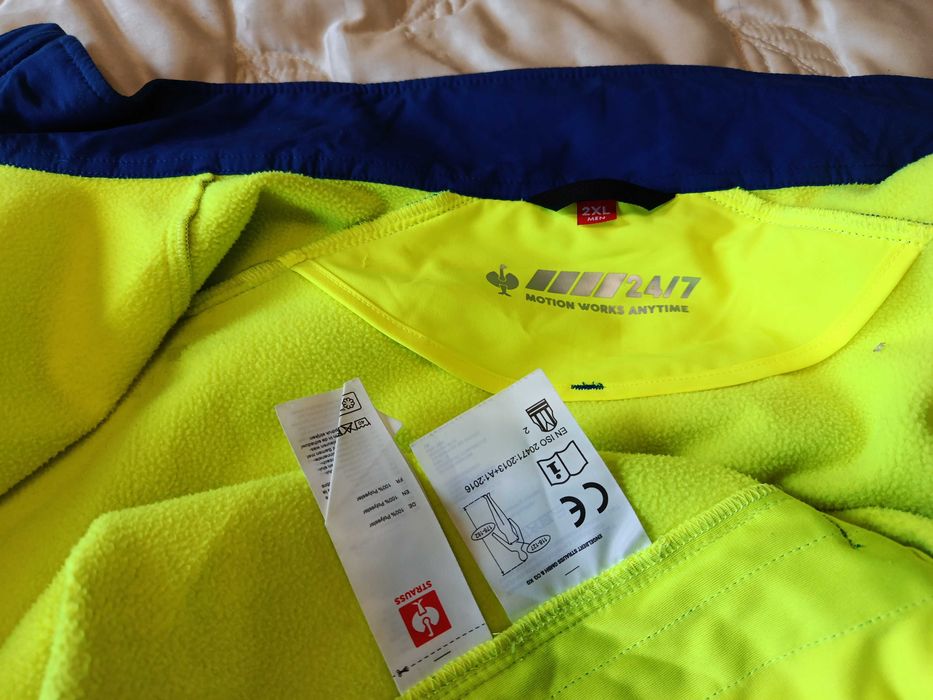 Robocza kurtka softshellowa odblaskowa Engelbert Strauss Motion 24/7 r. 2XL bdb