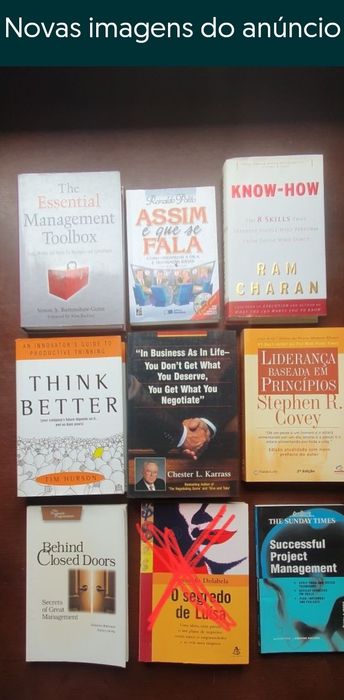 Livros gestão, negociação, marketing, empreendedorismo etc
