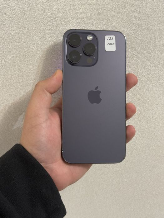 Iphone 14 pro max , 128 gb , neverlock , 100% акб , 14 про макс , 128