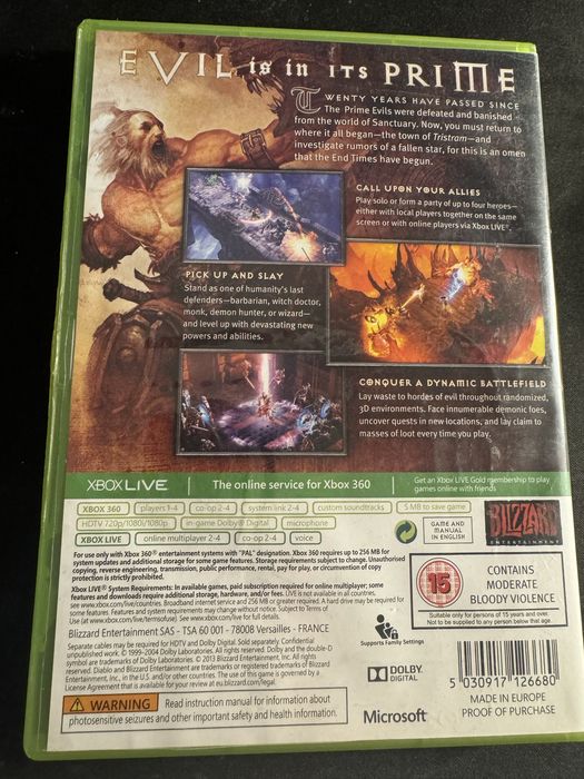 Gra Diablo III xbox 360