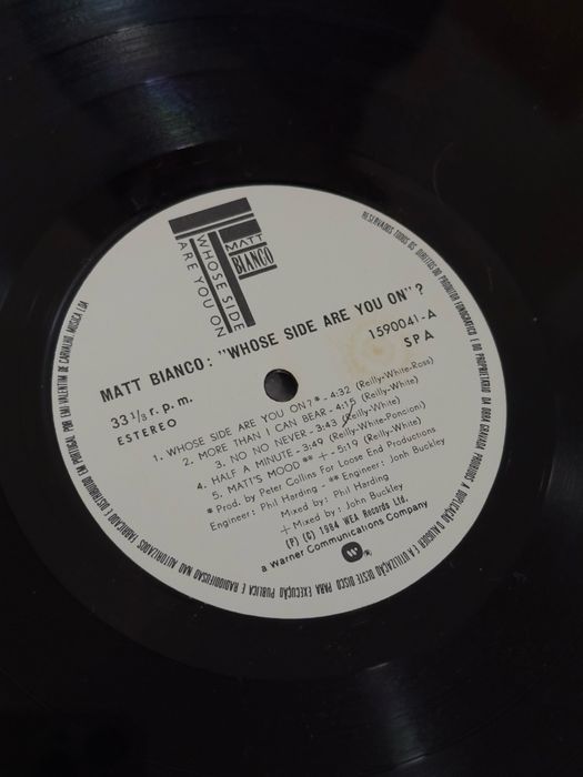 Matt Bianco - Whose Side Are You On LP