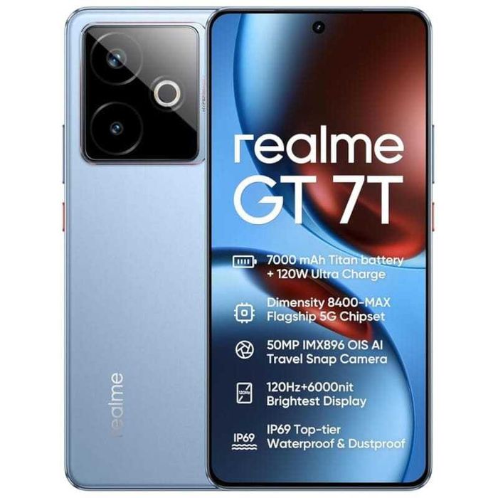 ISG - Realme GT 7T 5G 12GB/256GB Azul