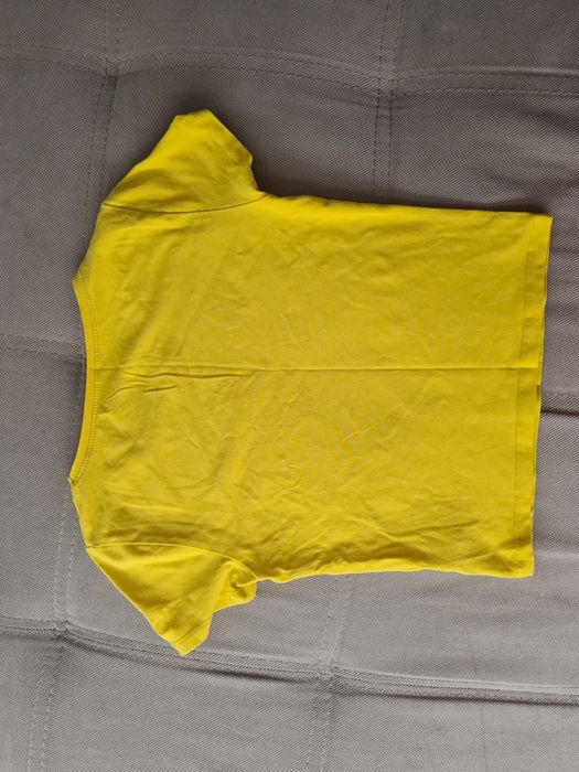 Podkoszulek Bluzka T-shirt Top z krótkim rękawem żółty XS stan bdb