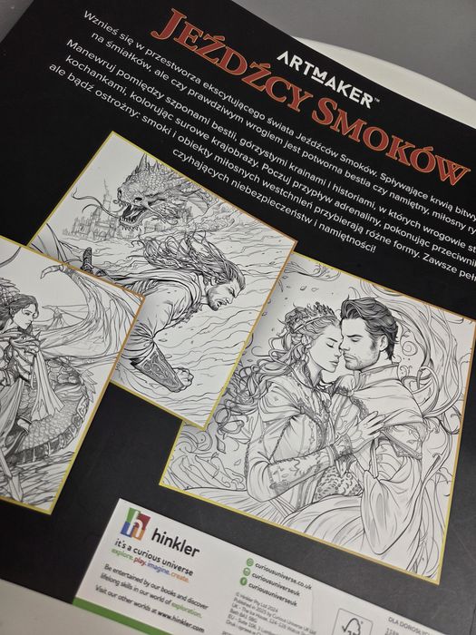 Jeźdźcy Smoków Kolorowanka Kreatywna ArtMaker