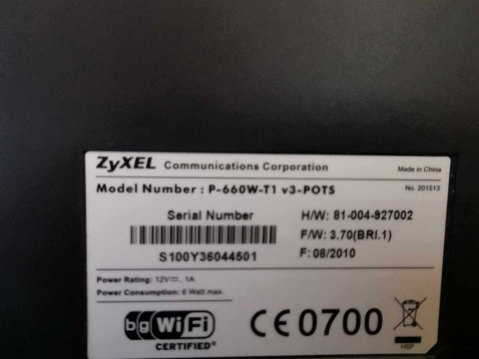 Router Zyxel P-660w- Tx series
com cabo de alimentação