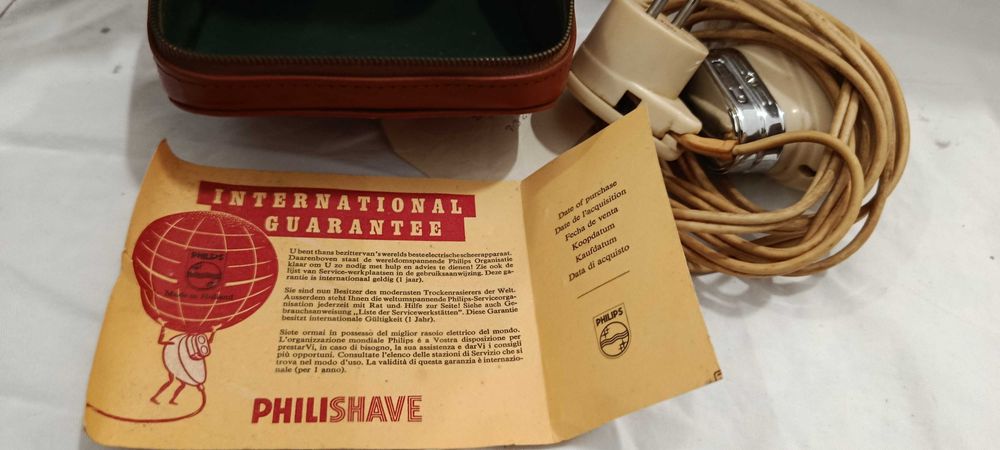 Máquina de barbear Philips Philishave, vintage
