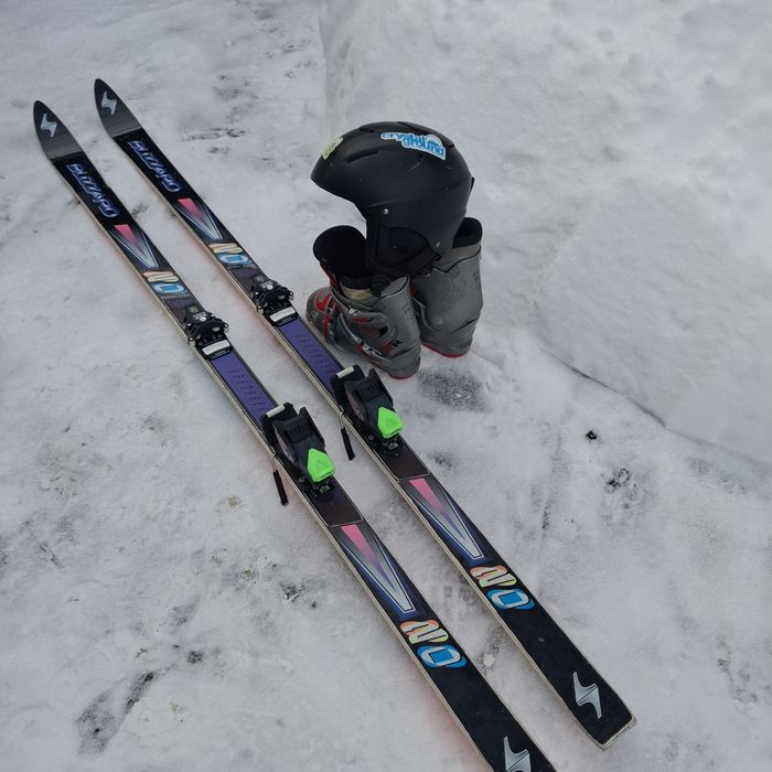 Лижі гірськолижні BLIZZARD r 50 - 180  ,повний комплект .