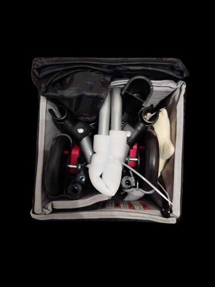 Łóżeczko turystyczne Costway Park z materacem – szary, 76x110 cm