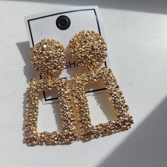 Сережки серьги геометричні