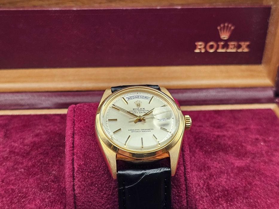 Rolex Day Date President lite złoto 18K śliczny oryginalny stan + box