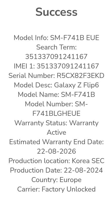 Samsung Galaxy Z Flip 6️⃣ 5️⃣G 1️⃣2️⃣/5️⃣1️⃣2️⃣ GB