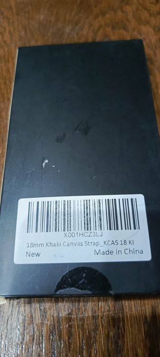 Pasek do zegarka z płótna Canvas Strap Khaki 18.