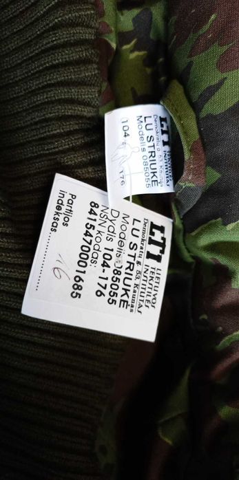 Parka Zimowa Armia Litwa M05 misko r.104/176 Unikat